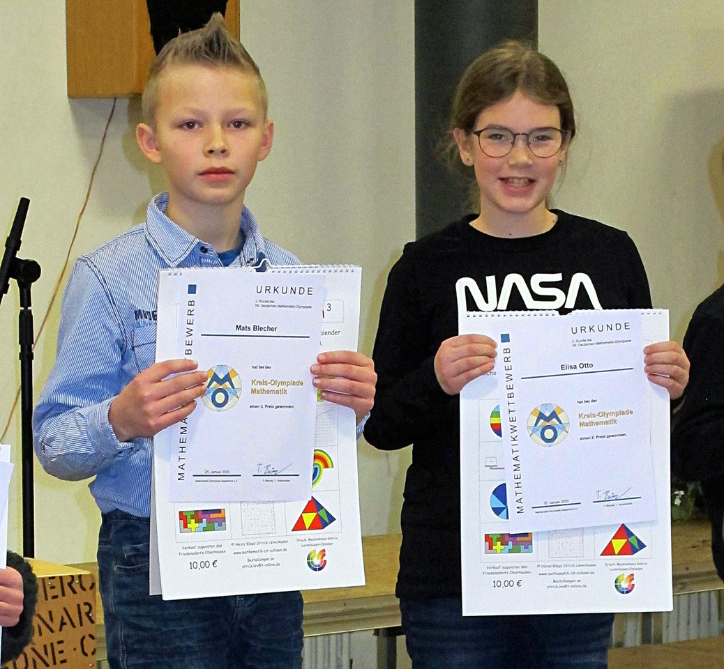 Siegerehrung der Mathematik-Olympiade: Schloss-Schüler freuen sich über Auszeichnung
